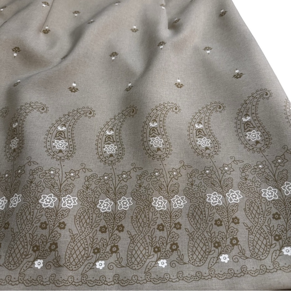 My Michelle Khaki Dress & Jacket Set Size 9/10 Sleeveless Dress Paisley Print - Picture 14 of 16